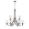 Z-Lite Joliet 9 Light Chandelier, Brushed Nickel & Clear 473-9BN - alternate 7